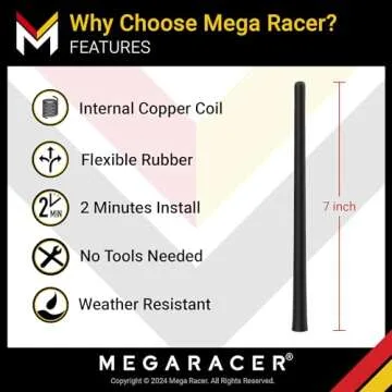 Motorcycle Antenna for Harley-Davidson 1989-2024 | Street Glide Antenna | Road Glide Antenna Trike T...