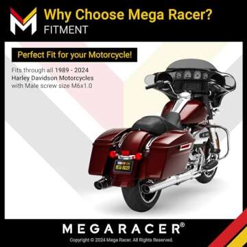 Motorcycle Antenna for Harley-Davidson 1989-2024 | Street Glide Antenna | Road Glide Antenna Trike Tri Ultra Limited CVO Road King Harley Davidson Antenna | Harley Antenna Short | Rubber 7 Inch Black