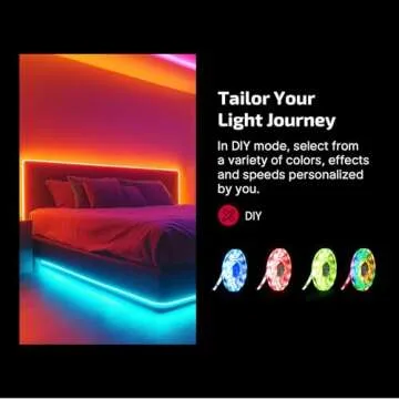 OLIGHT Ostrip Smart LED Strip Lights with App Control, Music Sync, Color Changing, RGBIC Lighting for Bedroom, Room, TV, Party or Christmas Decor (16.4FT)