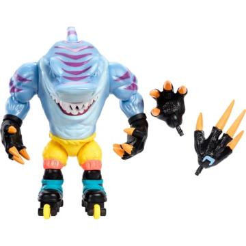 Mattel Street Sharks Action Figure with Bite & Skate Motion - The Ultimate 90s Collectible