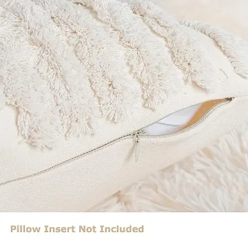 AELS Boho Textured Pillow Covers 18x18 Set of 2