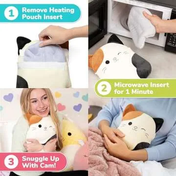 Cam The Cat Squishmallows Heating Pad for Cramps