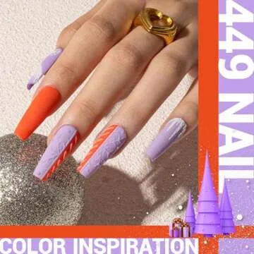 MelodySusie Thick Purple Gel Nail Polish for Nail Art