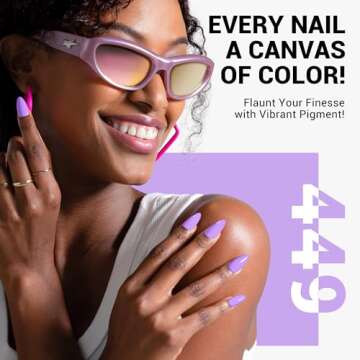 MelodySusie Thick Purple Gel Nail Polish for Nail Art