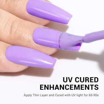 MelodySusie Thick Purple Gel Nail Polish for Nail Art