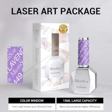 MelodySusie Thick Purple Gel Nail Polish for Nail Art