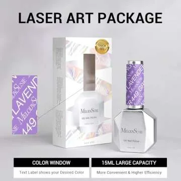 MelodySusie Thick Purple Gel Nail Polish for Nail Art