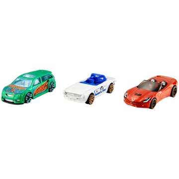 Hot Wheels 3 Car Pack, Multipack of 3 Hot Wheels Vehicles, Instant Starter Set, Collection of 1:64 S...