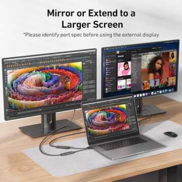 uni USB-C to HDMI Adapter 4K 60Hz for Easy Display Connection