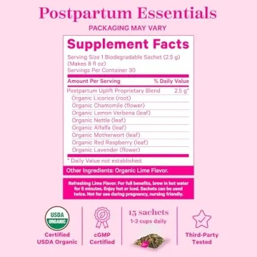 Postpartum Uplift Tea for Moms - Organic Mood Support
