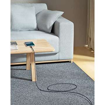 Besgoods USB C to USB C Cable 60W, [6ft,5Pack] Braided Type C Fast Charging Cord Compatible with iPhone 16 15 Pro Max MacBook iPad Air5 Galaxy S23 Ultra S22 S21FE A54-Green,Purple,Pink,Blue,Black