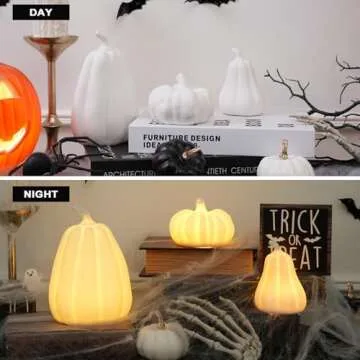 Light Up Pumpkin Halloween Decor - 3 Pack for Your Home