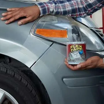 Flex Tape, 4 in x 5 ft, Clear, Original Thick Flexible Rubberized Waterproof Tape - Seal and Patch Leaks, Works Underwater, Indoor Outdoor Projects - Home RV Roof Plumbing and Pool Repairs