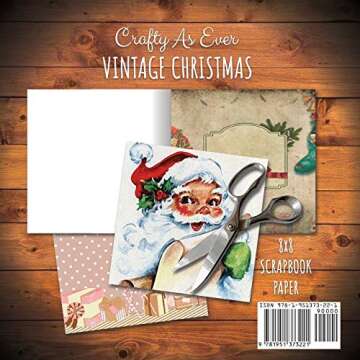 Vintage Christmas Scrapbook Paper Pad 8x8 Scrapbooking Kit for Papercrafts, Cardmaking, DIY Crafts, ...