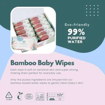 Eco Wave Baby Wipes - 100% Compostable, Unscented & Vegan