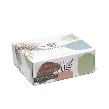 Eco Wave Baby Wipes - 100% Compostable, Unscented & Vegan