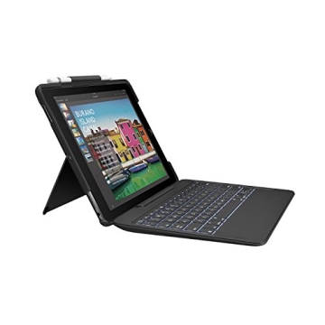 Logitech iPad Pro 10.5 inch Keyboard Case | SLIM COMBO with Detachable, Backlit, Wireless Keyboard a...