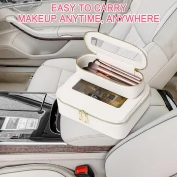 Pinkmik Clear Makeup Bag - Travel Cosmetic Toiletry Organizer