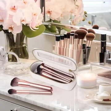 Pinkmik Clear Makeup Bag - Travel Cosmetic Toiletry Organizer