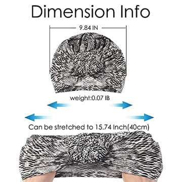 Stretch Turban Hats for Women, Hair Scarf Turban Head Wrap Pre Twist Ultra Soft Extra Elastic and Breathable