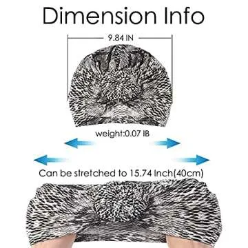 Stretch Turban Hats for Women, Hair Scarf Turban Head Wrap Pre Twist Ultra Soft Extra Elastic and Breathable