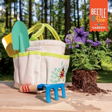 Beetle & Bee Kids Garden Tote Kit for Young Gardeners
