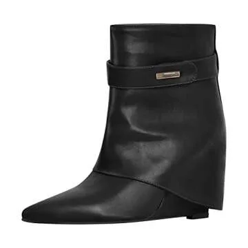 Stylish LISHAN Women's Wedge Boots for Ultimate Comfort