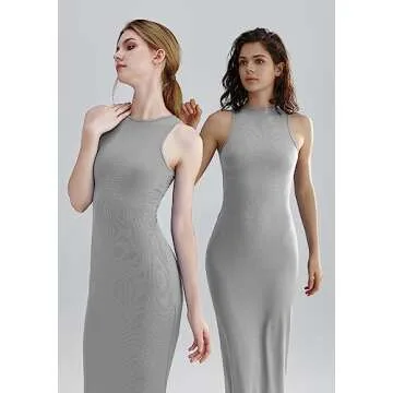 Relety Women's Elegant Bodycon Maxi Dress for Summer