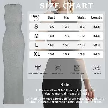 Relety Women's Elegant Bodycon Maxi Dress for Summer