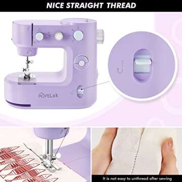 ArtLak Mini Sewing Machine - Portable and Versatile for All