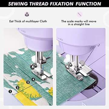 ArtLak Mini Sewing Machine - Portable and Versatile for All