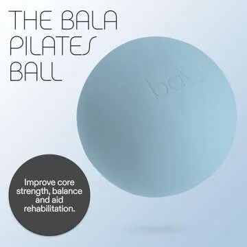 Bala Non-Weighted Exercise Ball (Sea) - 8" Yoga Ball for Barre, Stretching, Strength & Core Training...