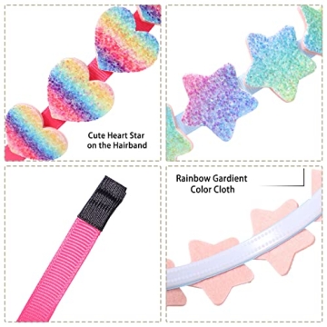 Glittery Headbands for Girls | Lizioo 6 Pack