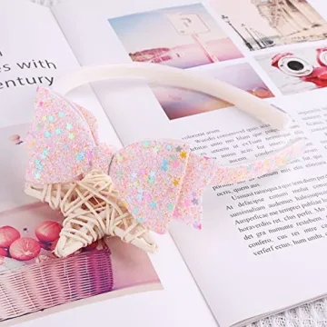 Glittery Headbands for Girls | Lizioo 6 Pack