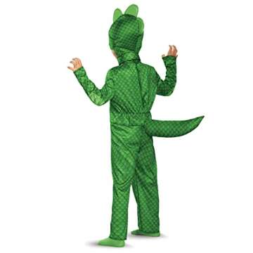 Disguise Gekko Classic Toddler PJ Masks Costume, Medium/3T-4T, Green