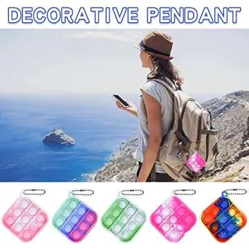 Kids Party Favors Fidget Toys Pack 36 pcs Mini Pop Keychain Bulk Packs Sensory Stress Toy Classroom ...