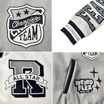 VOIKERDR Button Down Shirts for Women Outerwear Windbreaker Varsity Jacket for Women Fall Lightweight Jacket 2024