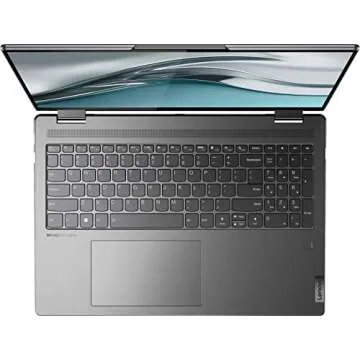 Lenovo 2022 Yoga 7i 2-in-1 16" 2.5K Touch Premium Laptop | Intel Core i5-1240P | Backlit Keyboard | Fingerprint | Windows 11 | with Stylus Pen Bundle (Gray, 8GB RAM | 256GB SSD)