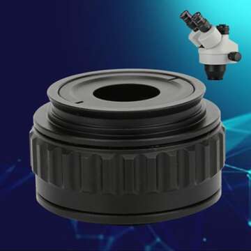 0.35X CTV Microscope Adapter Mount Lens Adapter Camera Adapter for Trinocular Stereo Microscope Interface Adapters for Microscope