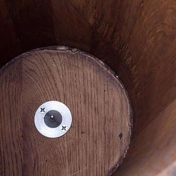 Lehman's Manual Ice Cream Maker - Make Your Own Homemade Ice Cream, Hand Crank with Stainless Steel Can and Oak Tub, 8 Quart Capacity