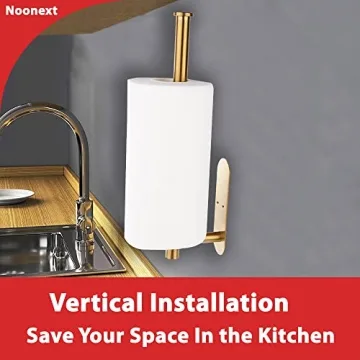 Elegant Self-Adhesive Paper Towel Holder for Kitchen