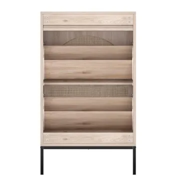 Brafab Shoe Storage Cabinet with Rattan Woven Doors