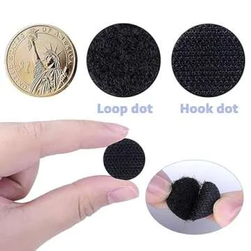 LLPT Heavy Duty Hook Loop Dots - 600PCS Waterproof Adhesive