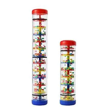 Rainmaker 12 inch Rain stick for babies Rattle Tube Rain Stick Shaker Music Sensory Auditory Instrument Toy For baby child girl (12 inch)
