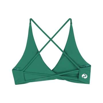 AUROLA Venus Sports Bras for Women Backless Strappy Workout Bra Removable Padded Low Support Gym Alt...