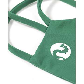 AUROLA Venus Sports Bras for Women Backless Strappy Workout Bra Removable Padded Low Support Gym Althletic Fitness Yoga Crop Top, Solid Green, M