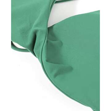 AUROLA Venus Sports Bras for Women Backless Strappy Workout Bra Removable Padded Low Support Gym Althletic Fitness Yoga Crop Top, Solid Green, M