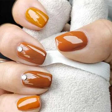 Perfect Summer Pumpkin Gel Nail Polish Set - 6 Holiday Colors Gel Nail Varnish Soak Off LED Manicure Starter Kit