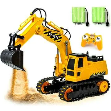 RC Excavator Toy - Remote Control Digger for Kids