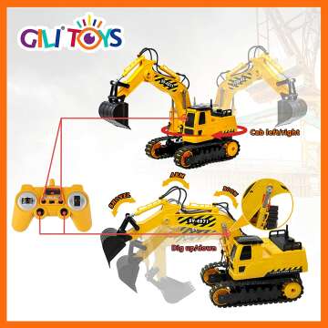 RC Excavator Toy - Remote Control Digger for Kids